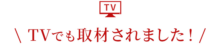 TVでも取材されました。
