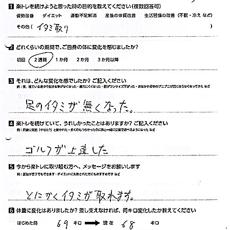 ファースト整骨院で痛みが取れました！