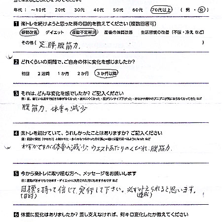 ファースト整骨院で腰痛が改善されました！